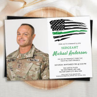 Thin Green Line Flag Retirement Photo Military 