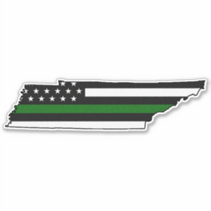 Thin Green Line Flag Tennessee