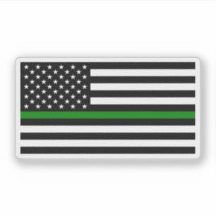 Thin Green Line Flag (United States)