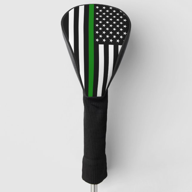 Thin Green Line Golf Head Cover (Front)