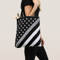 Thin Grey Line Correctional American Flag Monogram