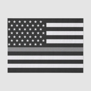 Thin Grey Line Correctional Officer Flag Tissue Paper