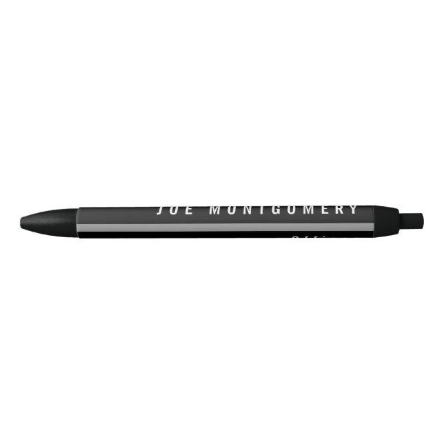 Thin Grey Line Correctional Officer Monogram Black Ink Pen (Front)