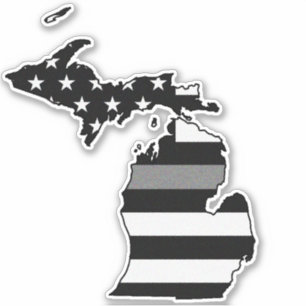 Thin Grey Line Flag Michigan