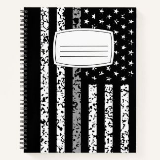 Thin Grey Line Flag Notebook