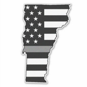 Thin Grey Line Flag Vermont