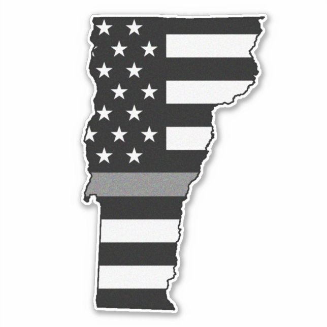 Thin Grey Line Flag Vermont (Front)