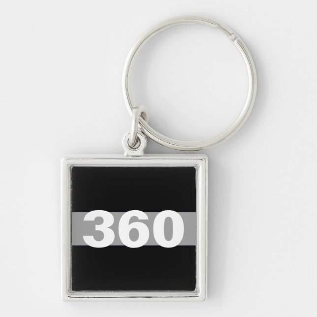 Thin Grey Line Personalised Corrections Keychain (Front)
