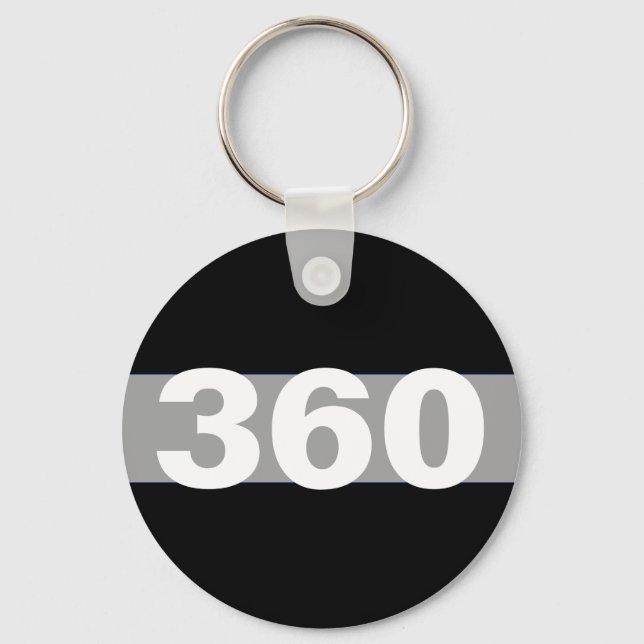 Thin Grey Line Personalised Corrections Keychain (Front)