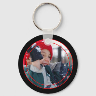 Thin Line Photo Keychain