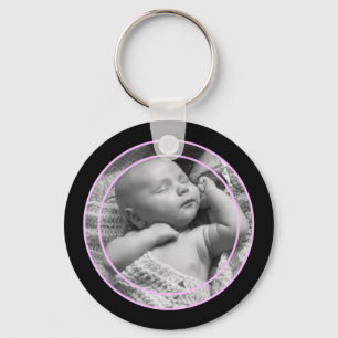 Thin Line Photo Keychain