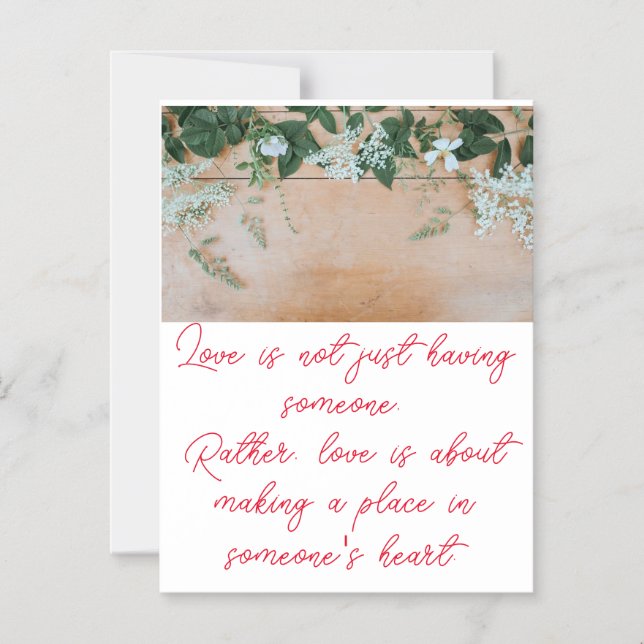 Thin Magnetic Card for Love ones (Front)