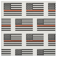 thin orange front line emt ems nurse medical flag
