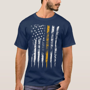 Thin Orange Line US Flag Face Mask Search and Resc T-Shirt