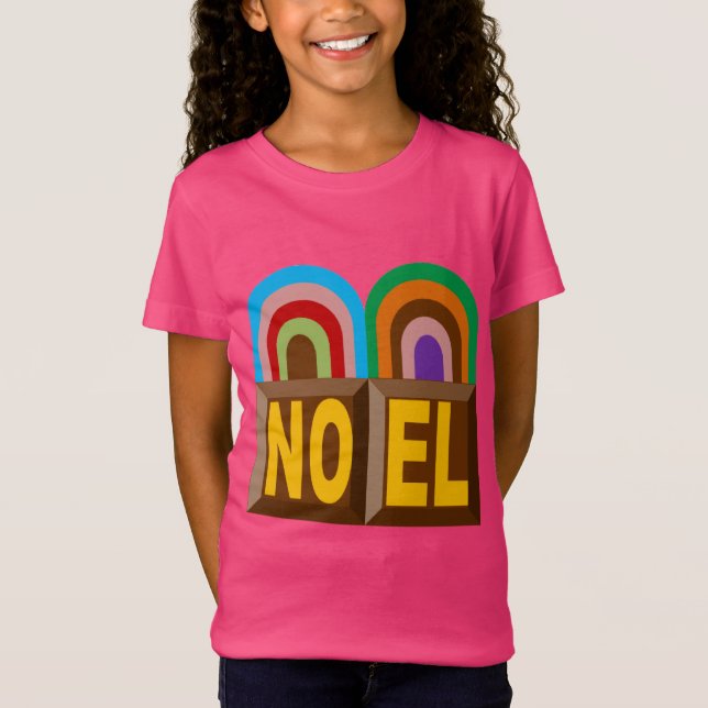 Thin pink jersey T-shirt Christmas CAKE Design (Front)