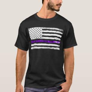 Thin Purple Line Security Guards For TRUMP T-Shirt