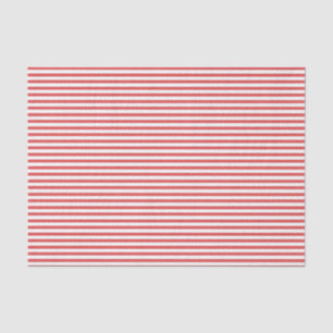 Thin red and white stripes - Tissue paper