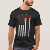 Thin Red Axe American Flag Patriot Firefighter