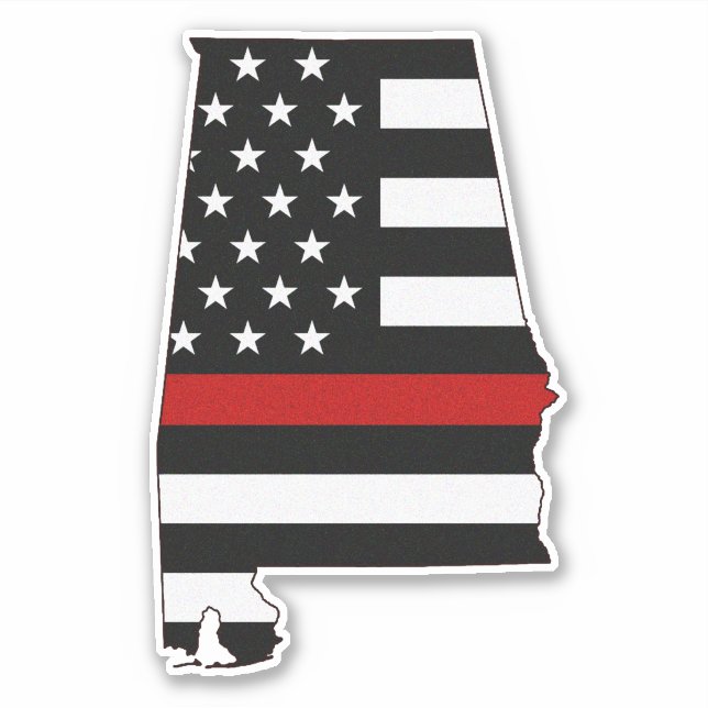 Thin Red Line Alabama Flag (Front)