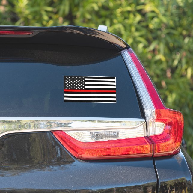 Thin Red Line American Flag (Car Side)