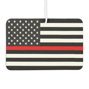Thin Red Line American Flag Car Air Freshener