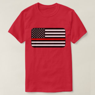 Thin Red Line American Flag T-Shirt