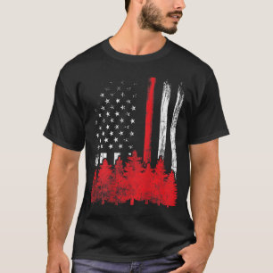 Thin Red Line American Flag Wildland Firefighter G T-Shirt