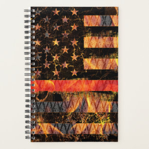 Thin Red Line and Flames Planner