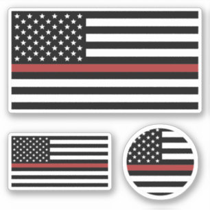 Thin Red Line Firefighter America Flag Fire Rescue