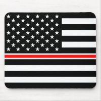 Thin Red Line Firefighter American Flag