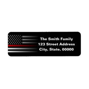 Thin Red Line Firefighter Flag
