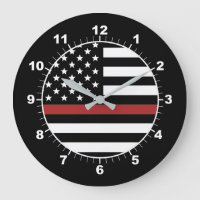 Thin Red Line Firefighter Flag Fire Department