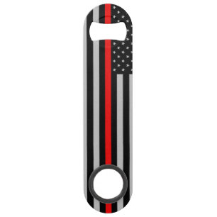 Thin Red Line Fireman Flag Can Opener