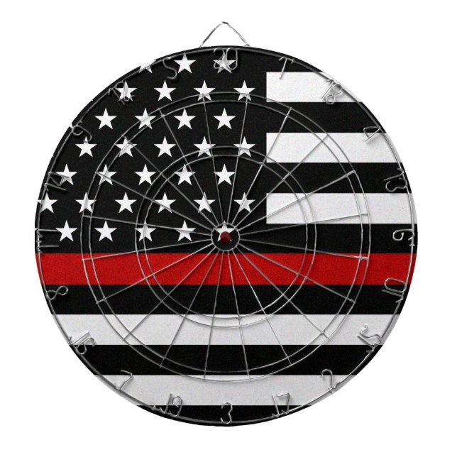 Thin Red Line Flag Dartboard (Front)