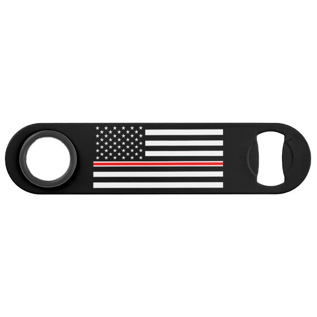 Thin Red Line Flag: Firefighter Hero Memorial (Front (Horizontal))