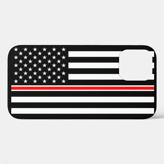 Thin Red Line Flag: Firefighter Hero Memorial Case-Mate iPhone Case (Back (Horizontal))