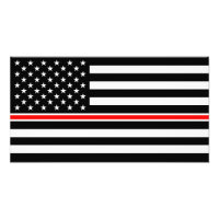 Thin Red Line Flag: Firefighter Hero Memorial