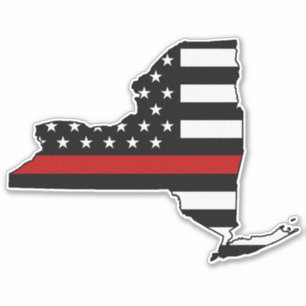 Thin Red Line Flag New York