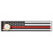 Thin Red Line Flag of the USA Name Tag