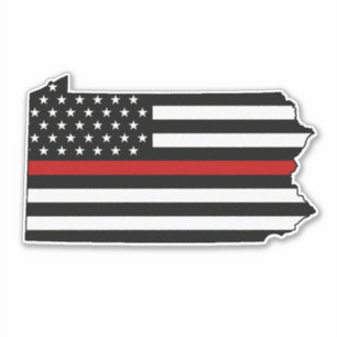 Thin Red Line Flag Pennsylvania