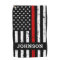 Thin Red Line Flag Personalised Name Firefighter