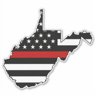 Thin Red Line Flag West Virginia