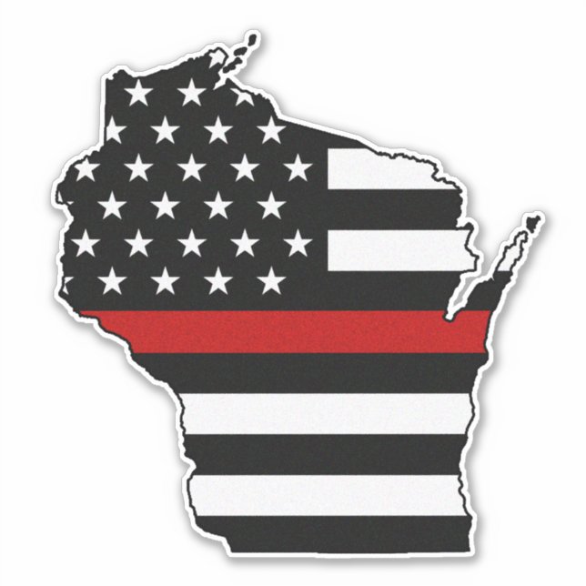 Thin Red Line Flag Wisconsin (Front)