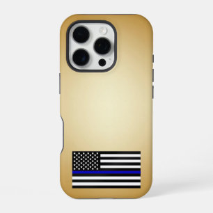 Thin Red Line Gold Gradient iPhone 16 Pro Case