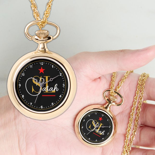Thin Red Line, Gold Monogrammed Name & Signature Watch (Creator Uploaded)