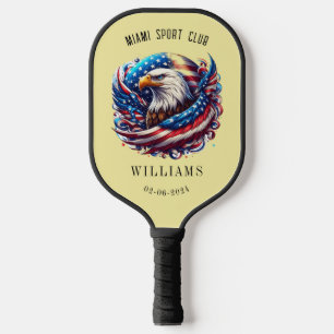 Thin Red Line Personalised Firefighter Monogram  Pickleball Paddle