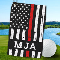 Thin Red Line Personalised Monogram Firefighter