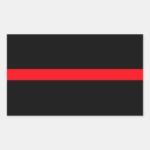 Thin Red Line Stickers (Set of 4) - Firefighters