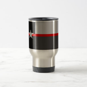THIN RED LINE TEXAS STATE FLAG COFFEE MUGS
