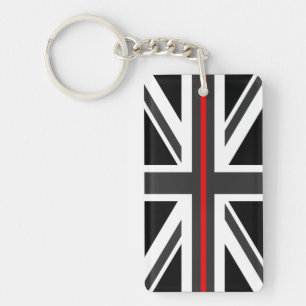 Thin Red Line UK Flag Key Ring